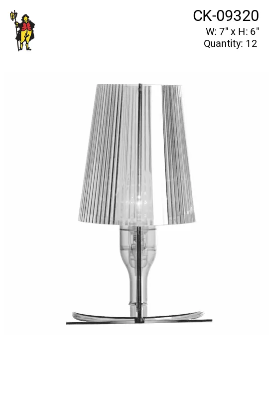 Contemporary Plug In Cafe Table Lamp - Candelabra