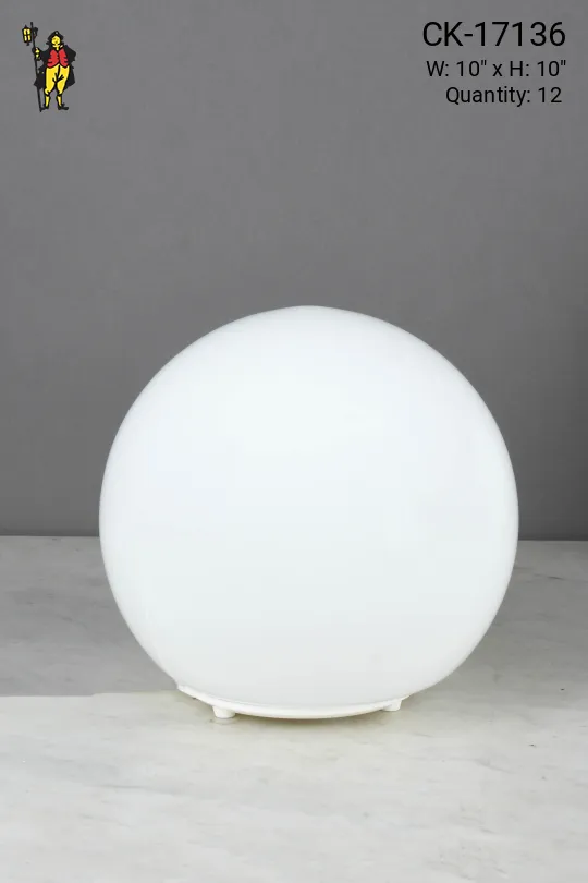 10" Glass Globe Plug In Cafe Table Lamp - Edison