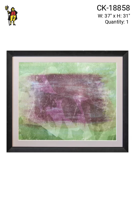 Framed Cleared Contemporary Abstract Painting Print