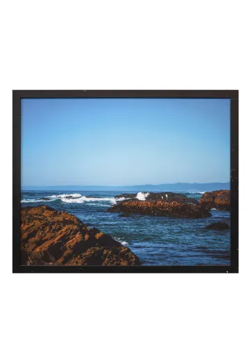 Framed Cleared Ocean Landscape Photograph