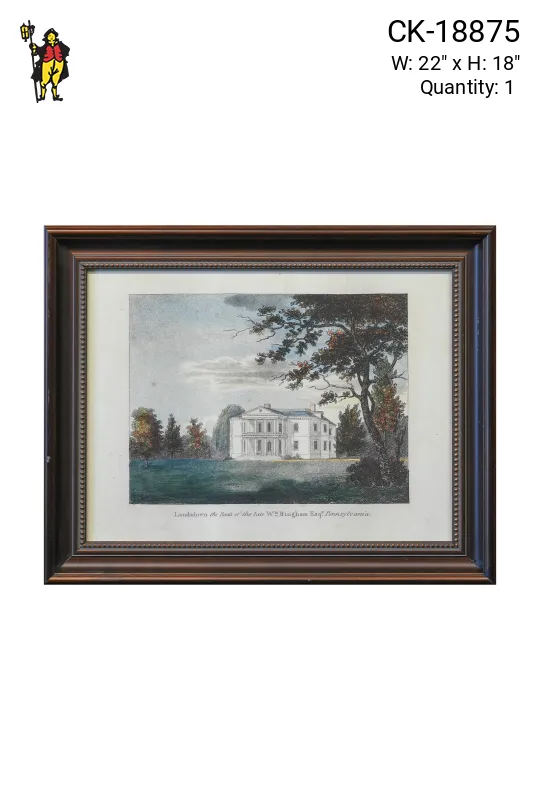Framed Cleared Grand Estate Lithograph
