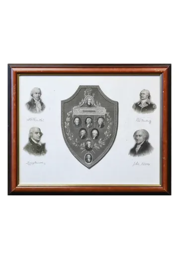 Framed Cleared Commemorative Portrait Collage