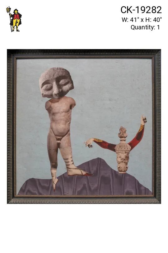 Framed Cleared Surrealist Sculpture Collage