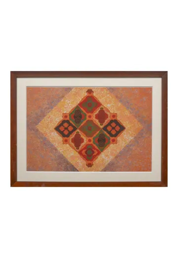 Wooden Framed Cleared Geometric Abstraction - 2