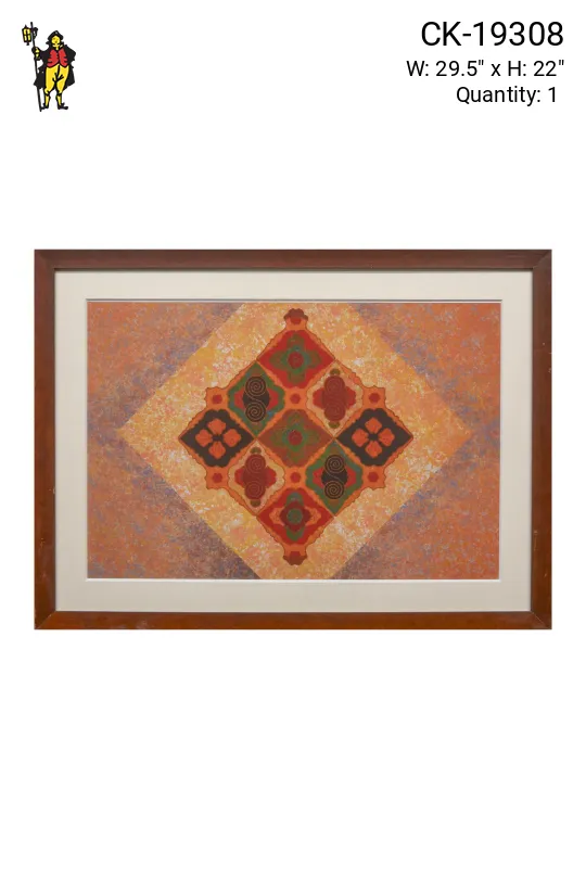 Wooden Framed Cleared Geometric Abstraction - 2