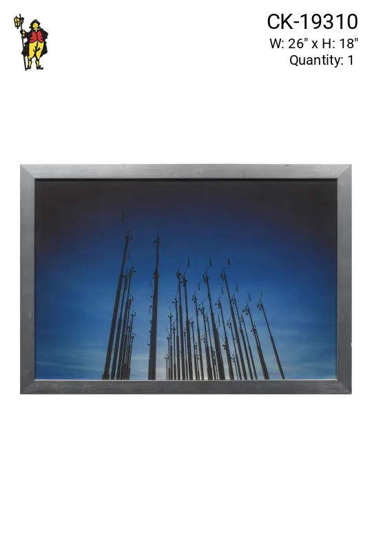 Framed Cleared Minimalist Weather Instruments Photograph