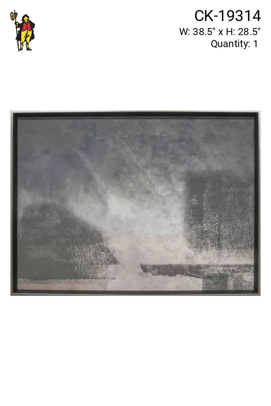 Framed Cleared Expressionist Monochrome Print