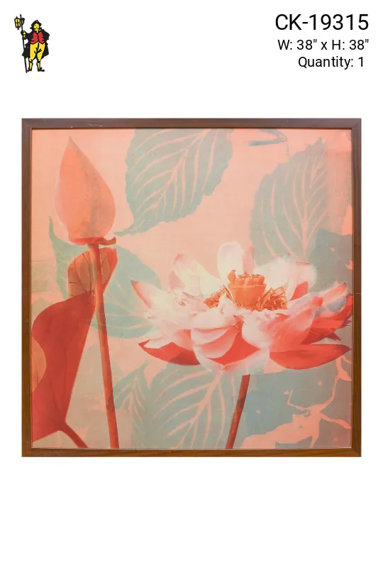 Framed Cleared Mid Century Botanical Print