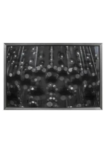 Framed Cleared Abstract Black & White Spheres Photograph