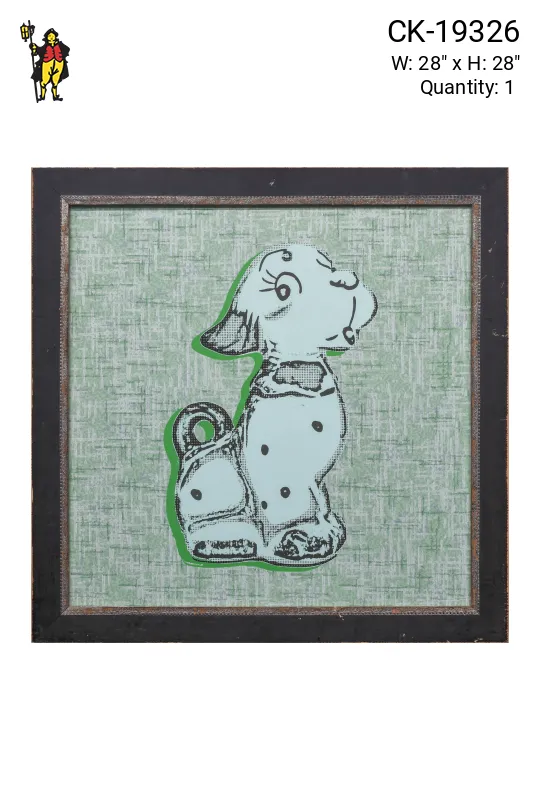 Framed Cleared Pop Art Dog Print