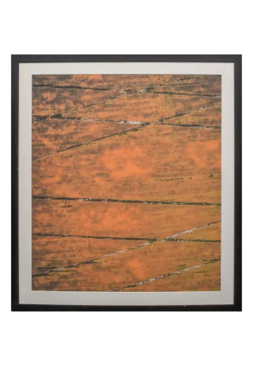 Framed Cleared Mid Century Modern Abstract Print - 3