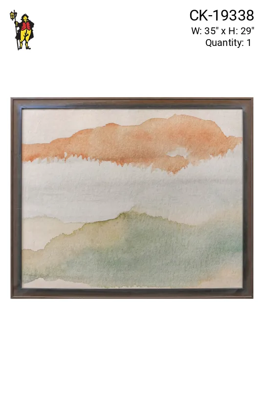 Cleared Modern Minimalist Abstract Watercolor - 1