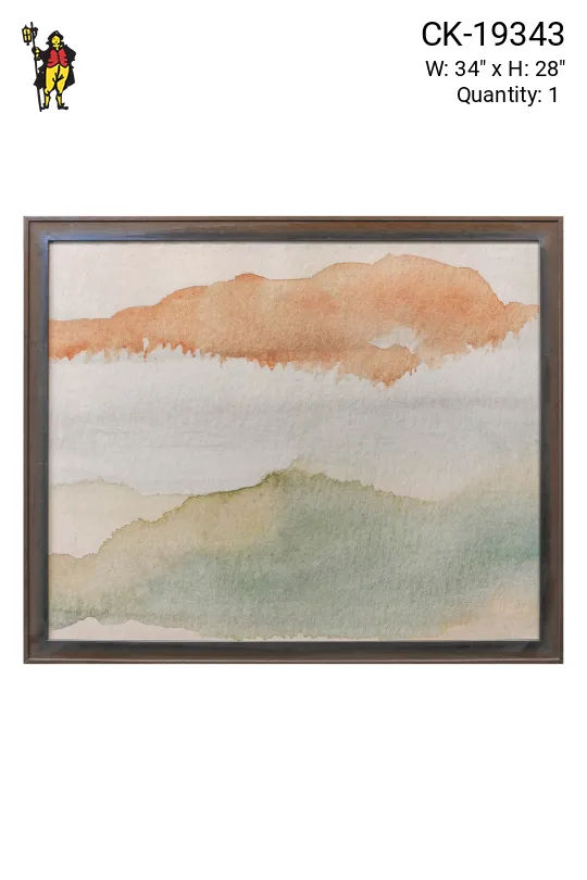 Cleared Modern Minimalist Abstract Watercolor - 2