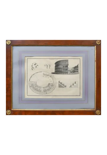 Framed Cleared Neoclassical Architectural Elements Print - 3
