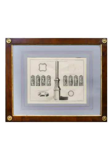 Framed Cleared Neoclassical Architectural Elements Print - 4