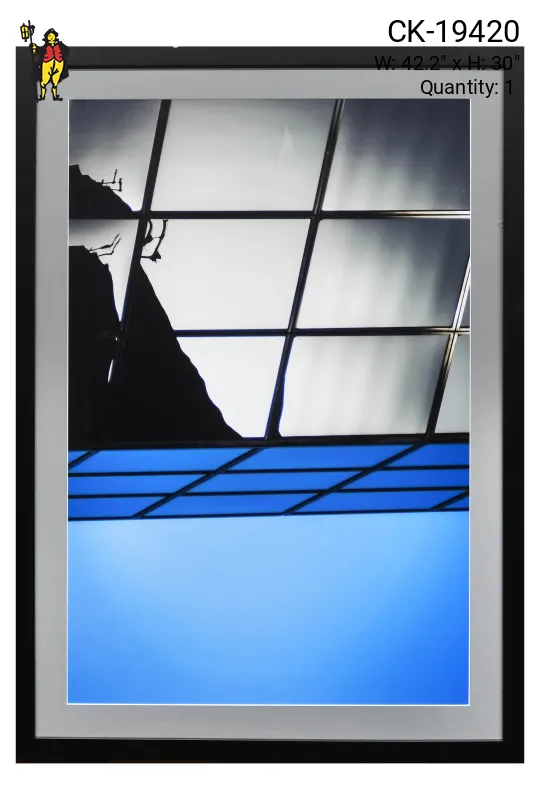 Framed Cleared Contemporary Minimalist Mirrored Architecture Photograph - 2