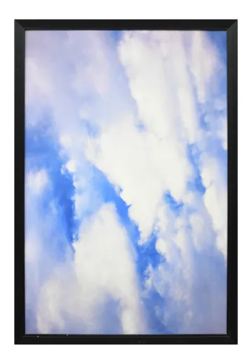 Framed Cleared Minimalist Cloud Photograph