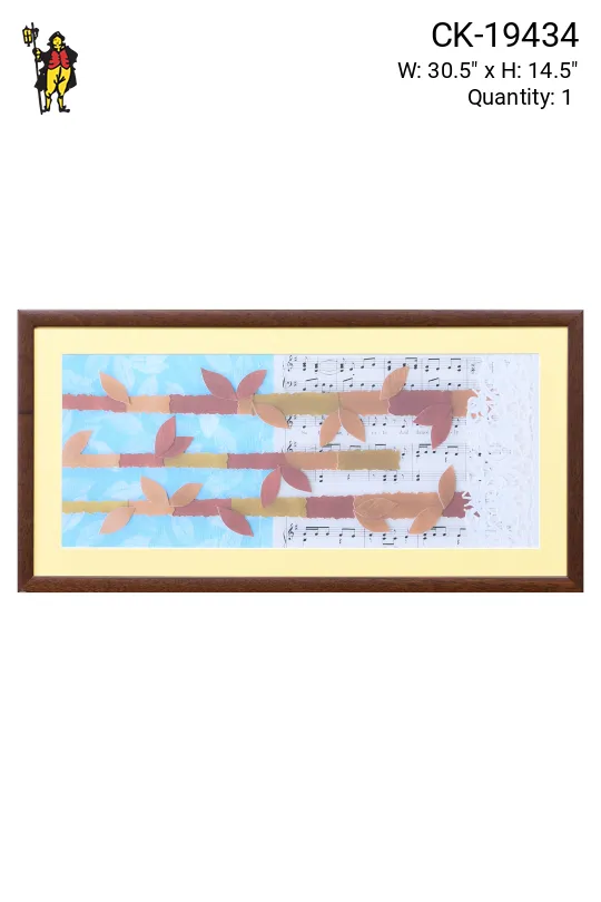 Framed Cleared Mixed Media Abstract Collage - 2