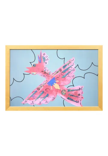 Framed Cleared Pop Art Collage