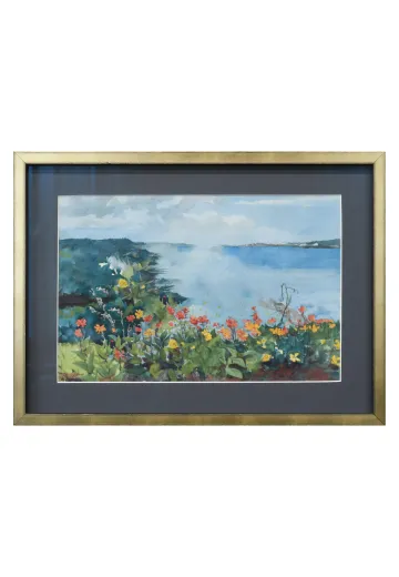 Framed Cleared Mullen Estate 25 Watercolor