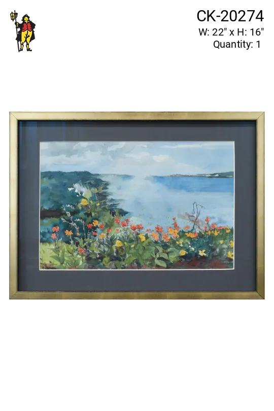 Framed Cleared Mullen Estate 25 Watercolor