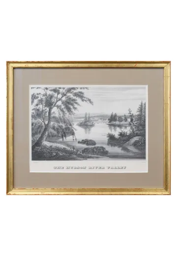 Gold Framed Cleared The Hudson River Valley Print