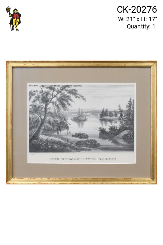 Gold Framed Cleared The Hudson River Valley Print