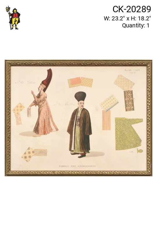 Wooden Framed Cleared Historical Ethnographic