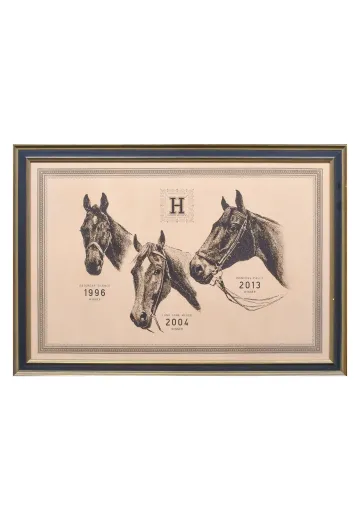 Framed Cleared "Three Winners" Print