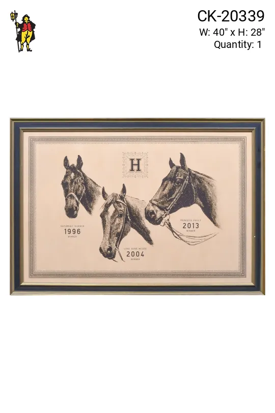 Framed Cleared "Three Winners" Print