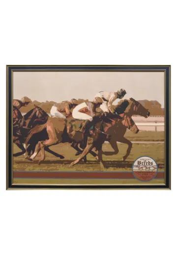 Framed Cleared Kentucky Thoroughbreds II Print