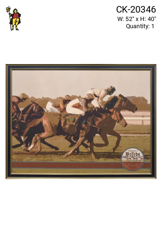 Framed Cleared Kentucky Thoroughbreds II Print