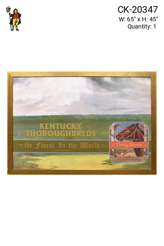 Framed Cleared Kentucky Thoroughbreds Print
