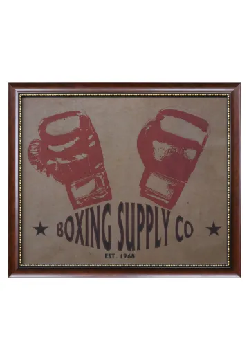 Framed Cleared Americana Boxing Advertisment