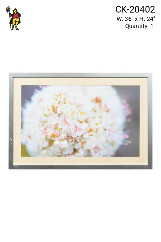Framed Cleared Tiny Flowers Print