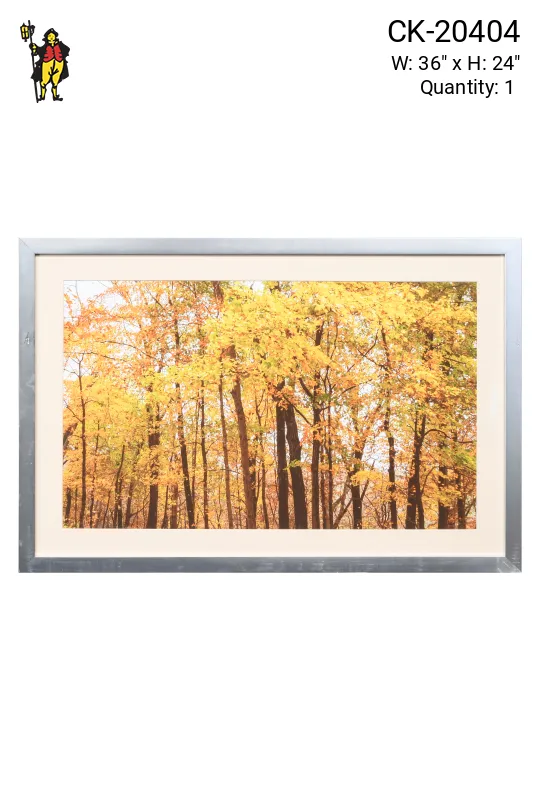 Framed Cleared Fall Leaves Print