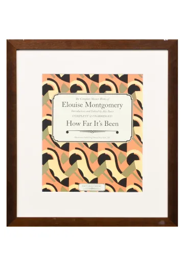 Framed Cleared Art Deco Style Book Cover