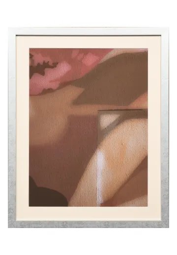 Framed Cleared Abstract Geometric Painting