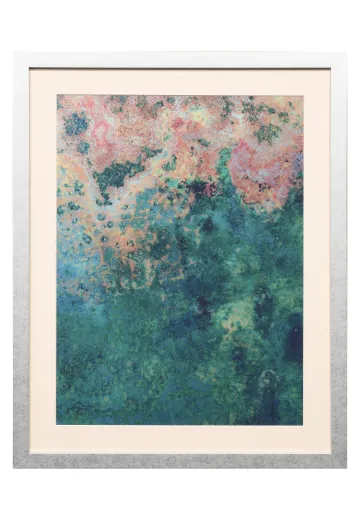 Framed Cleared Minimalist Abstract Painting