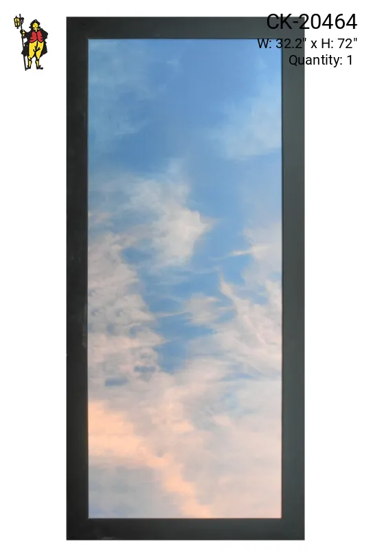Black Framed Cleared Sunset Sky Painting - 1