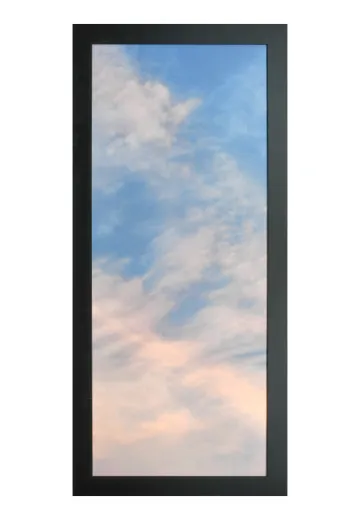 Black Framed Cleared Sunset Sky Painting - 2