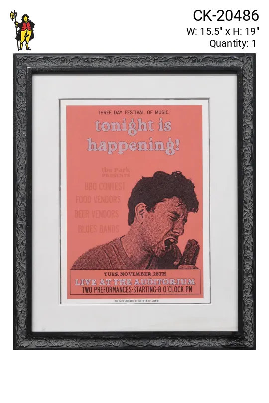 Framed Cleared College Music Poster