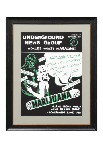 Framed Cleared 1960s Magazine Cover