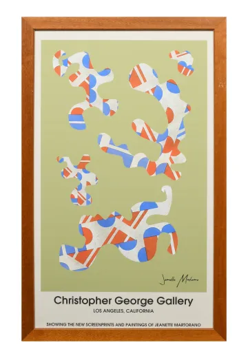 Wooden Framed Cleared Christopher George Gallery Signage