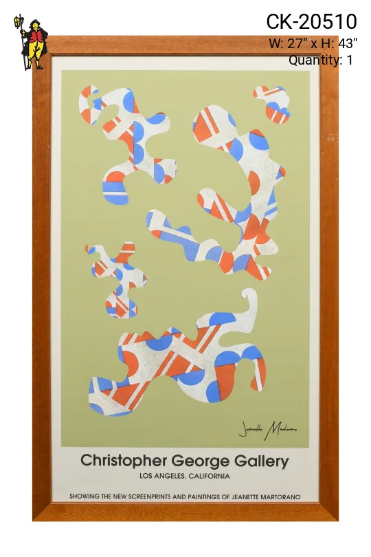 Wooden Framed Cleared Christopher George Gallery Signage