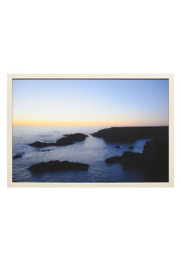Framed Cleared Beach Landscape Photograph - 1