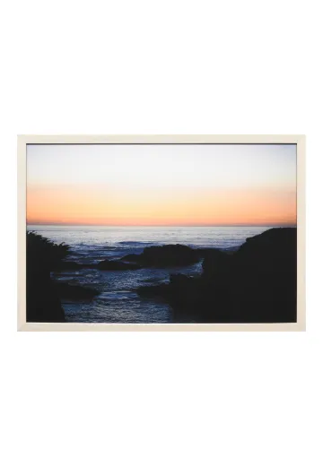 Framed Cleared Beach Landscape Photograph - 2