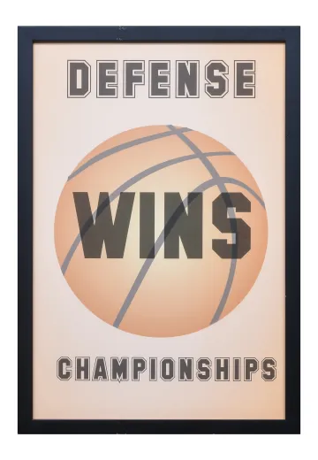 Framed Cleared Basketball Poster
