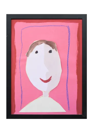 Framed Cleared Kids Art Self Portrait - 3