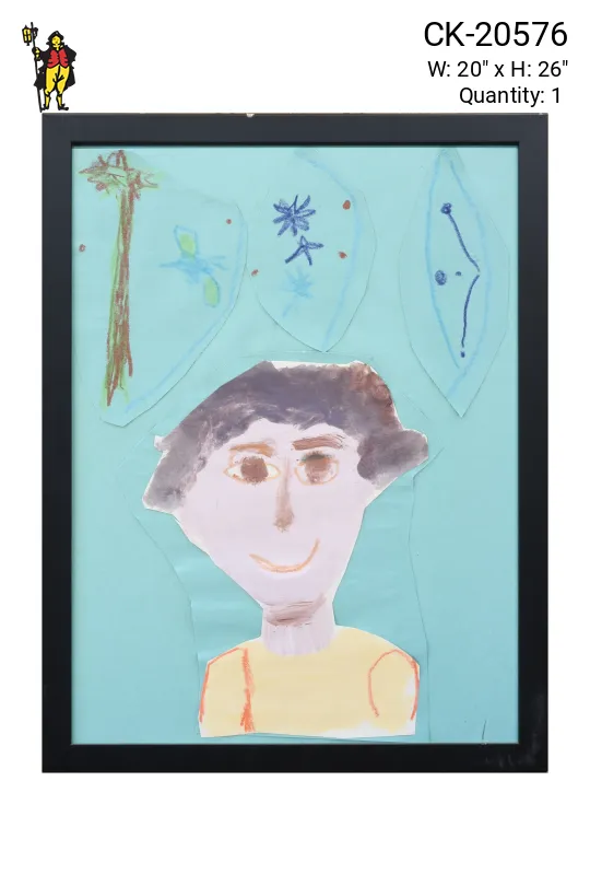 Framed Cleared Kids Art Self Portrait - 12